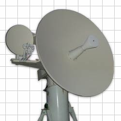 Microstar's 8-foot X-band Antenna with 2-foot Acquisition Antenna